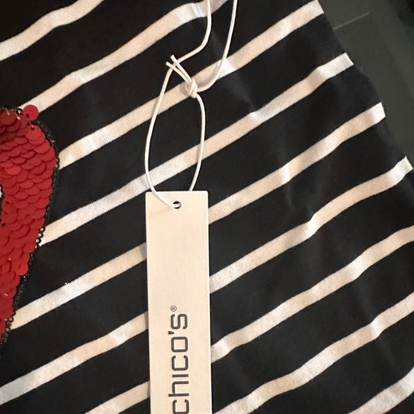 Chico’s size large top, three quarter sleeves, new with tags - Picture 4 of 6